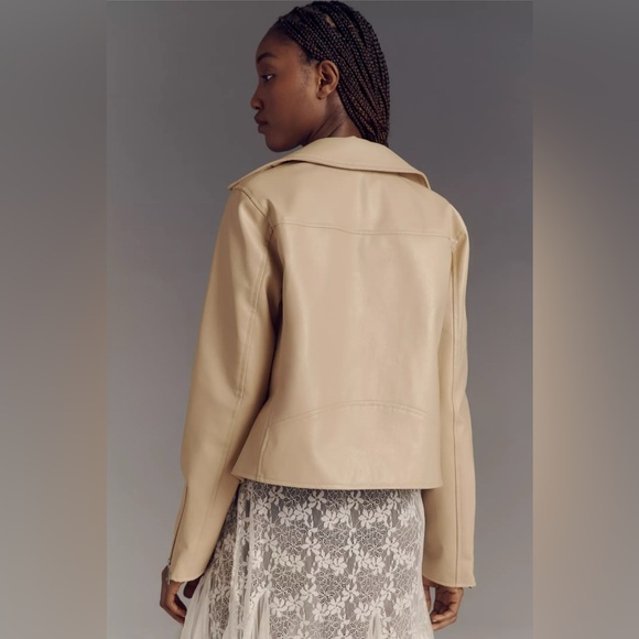 Anthropologie Faux Leather Jacket - Picture 2 of 4